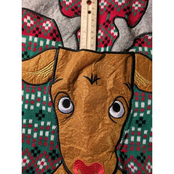 33 Degrees Moose Can Holder Sweater Men’s XXL Funny Christmas Party Cotton - Picture 5 of 8